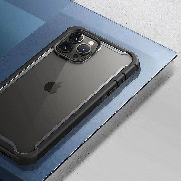 Etui Supcase do iPhone 13 Pro - czarne plecki ochronne, pancerna obudo