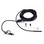 KAMERA ENDOSKOPOWA inspekcyjna USB 3w 1 wodoodporny kabel KD10412