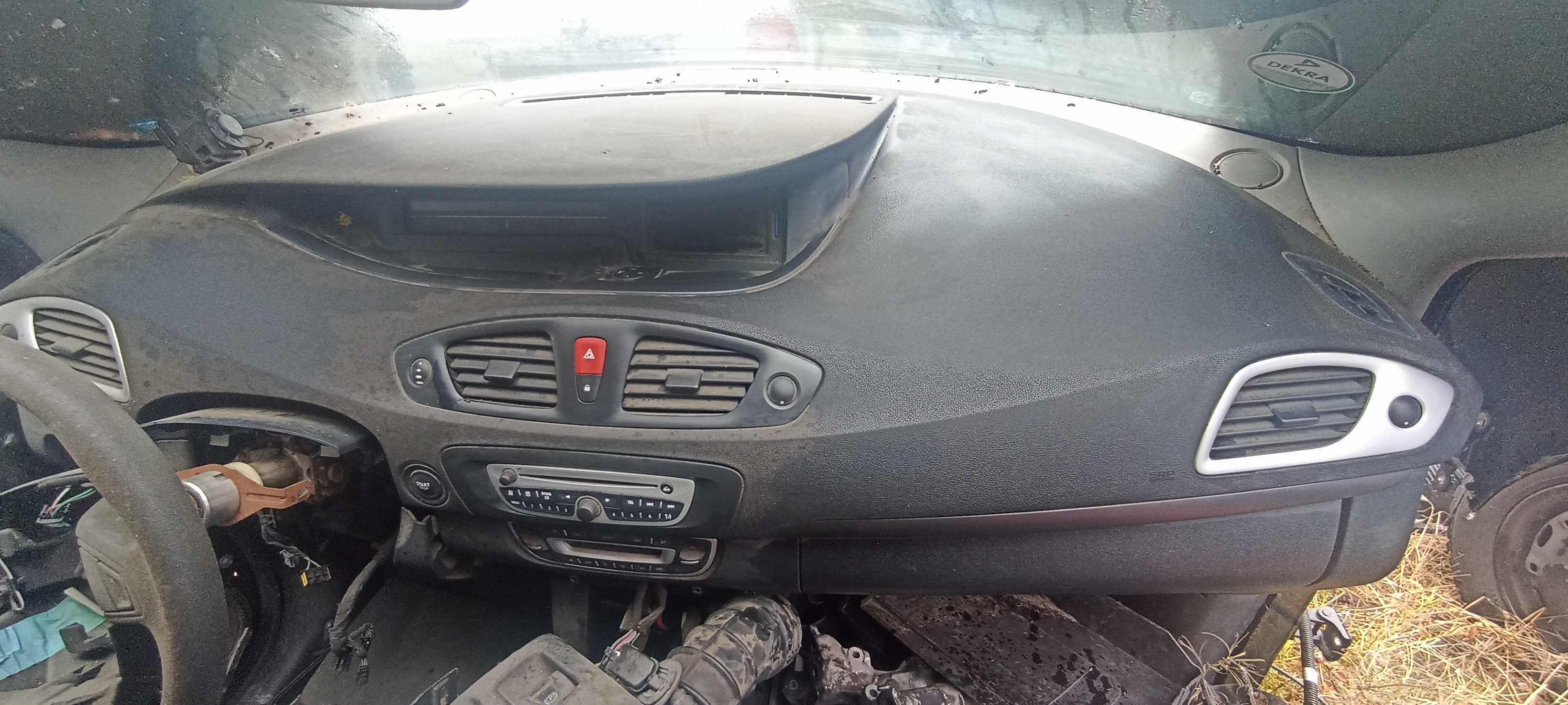 deska kokpit konsola sensor pasy airbag scenic III