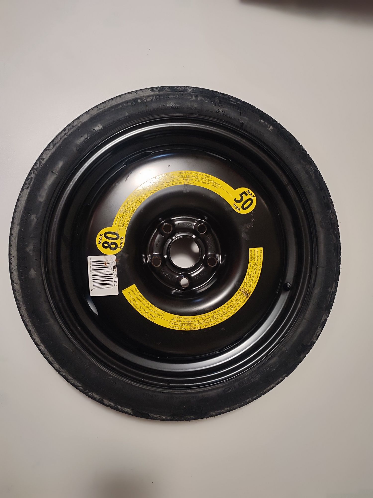 Koło dojazdowe 18 cali 5x112 zestaw naprawczy dojazdówka  Audi A3 8P