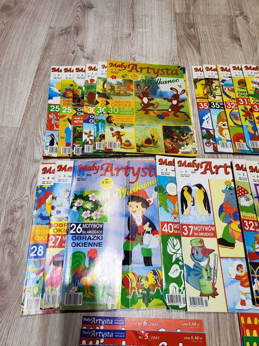 61 szt. Mały Artysta Window Color Hobby gazetka czasopismo dekoracje