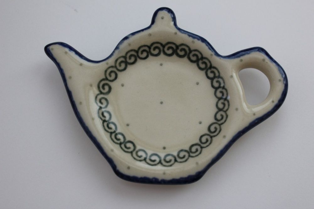 Bolesławiec ceramika podstawka pod torebki herbaty