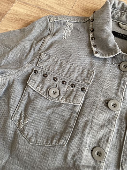Kurtka jeansowa z cwiekami allsaints S