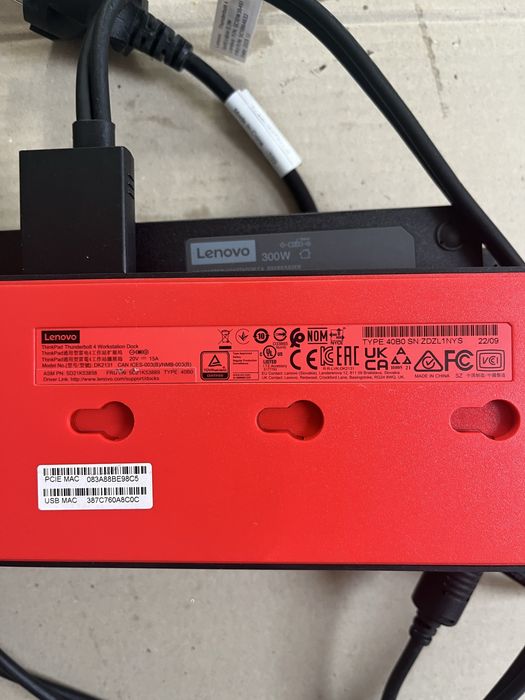 Stacja dokująca Lenovo 40B0 + zasilacz 300W