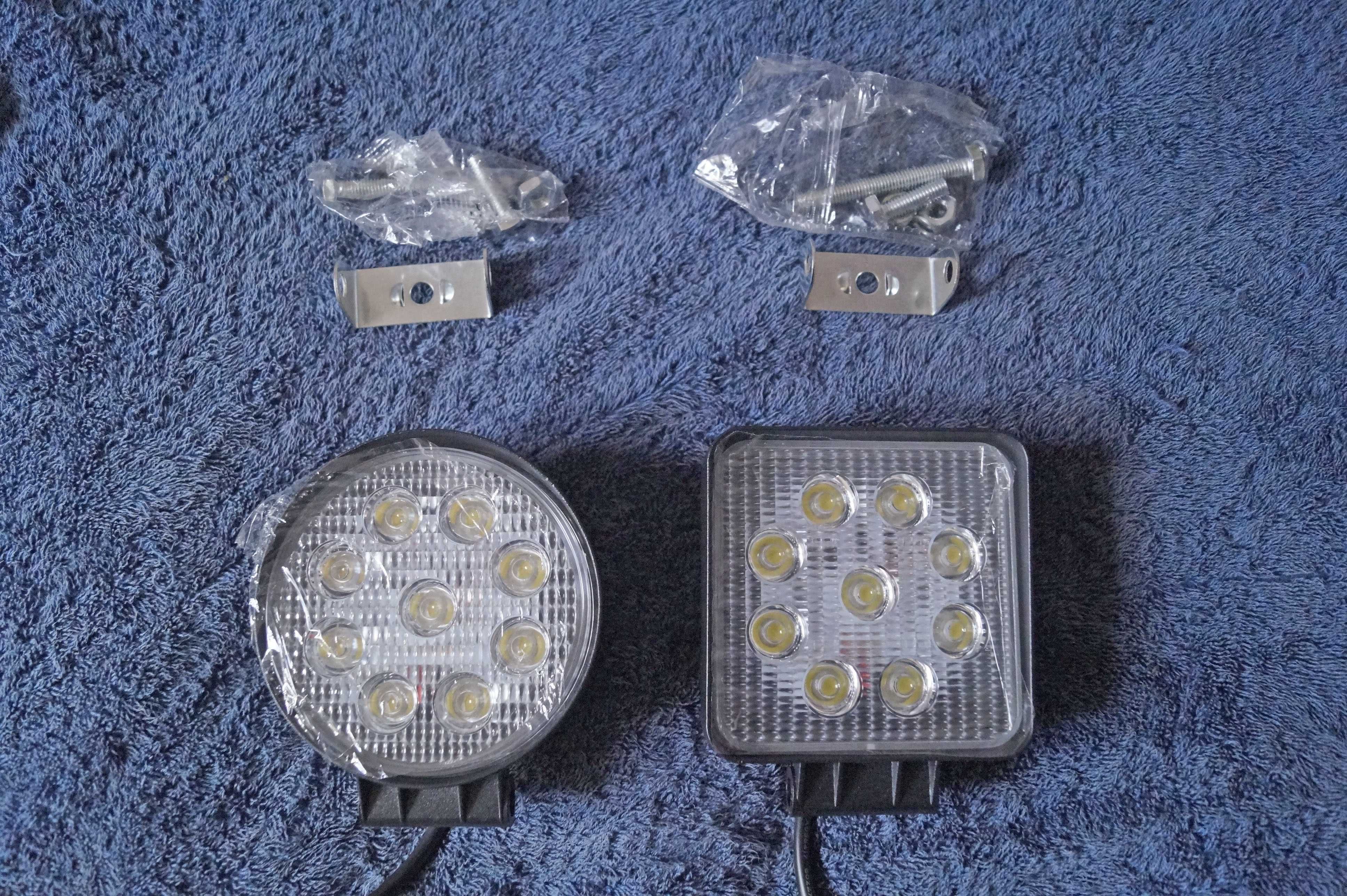 Фара противотуманная диодная (LED) Blaskar 27W квадратная и круглая