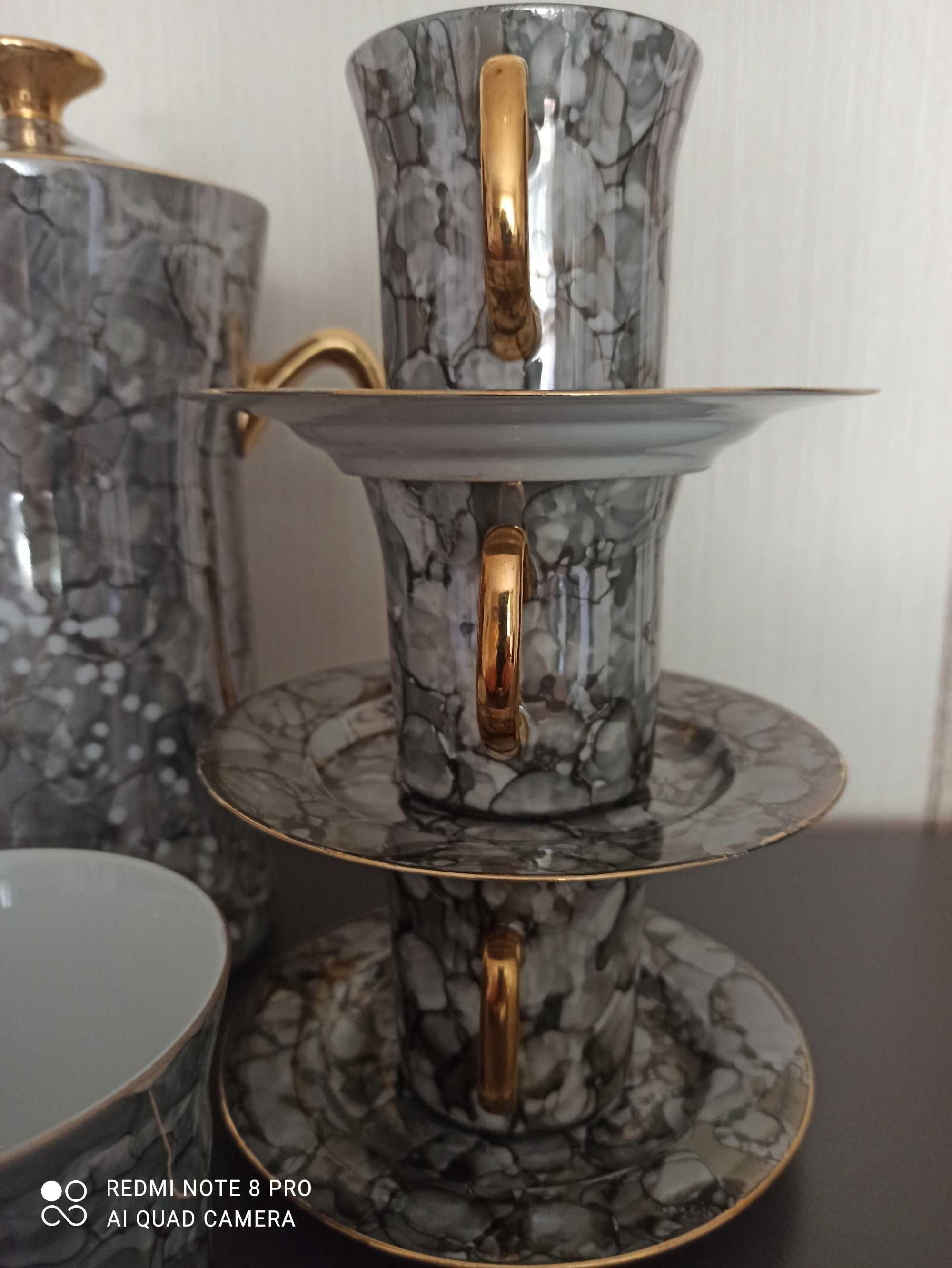 Serwis kawowy Aleksander, porcelana Włocławek