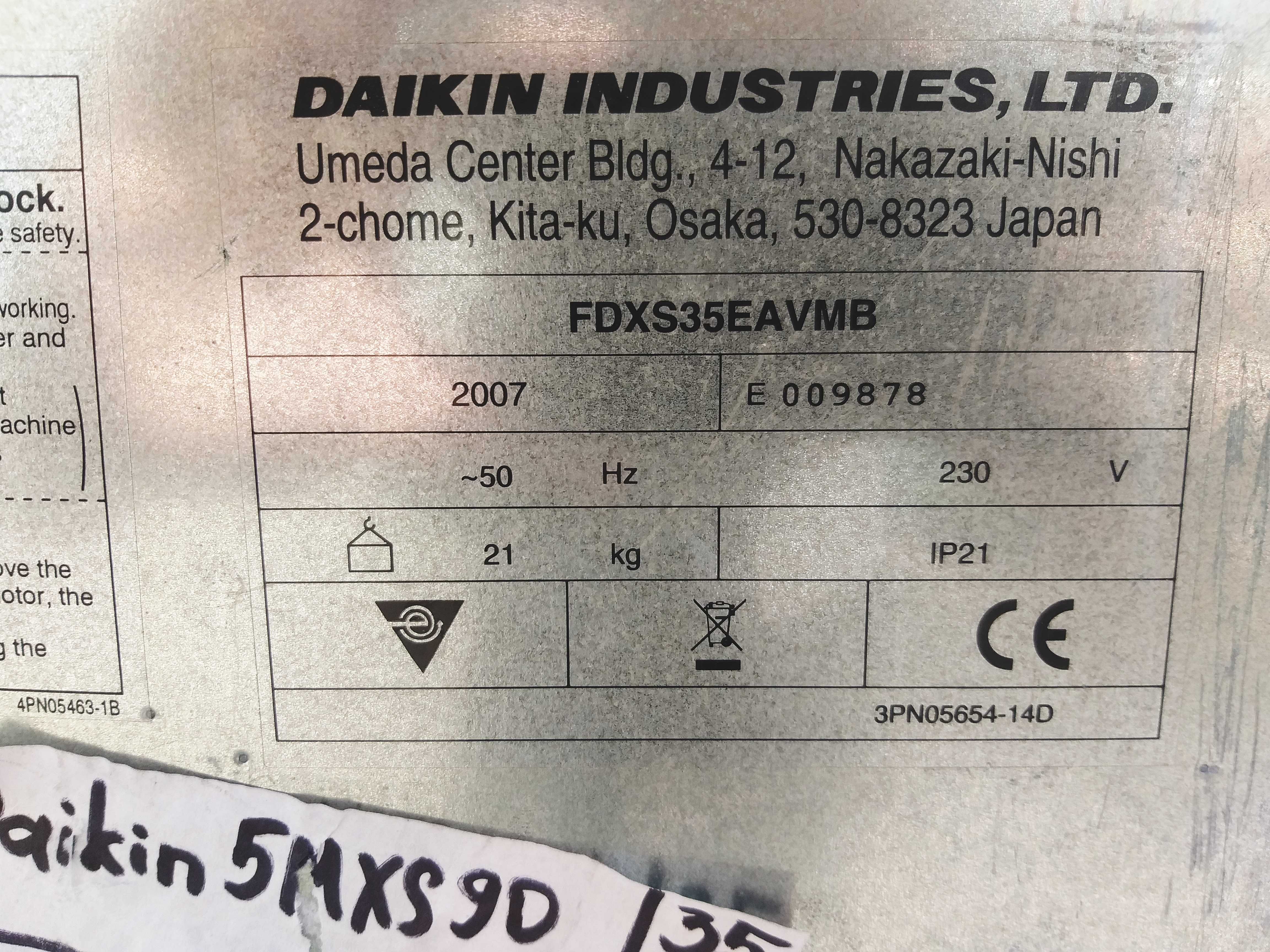 Канальный инверторный кондиционер Daikin FDXS35EAVMB тепловой насос