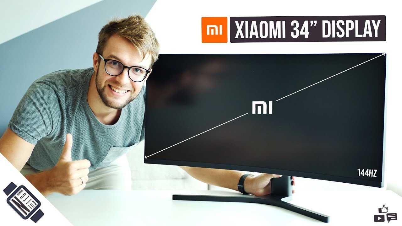 Крэйзi Iгровий Вигнутий Монiтор Xiaomi Mi Display 34" 144Hz ЗНИЖКА!