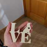 Peça decorativa Golden love
