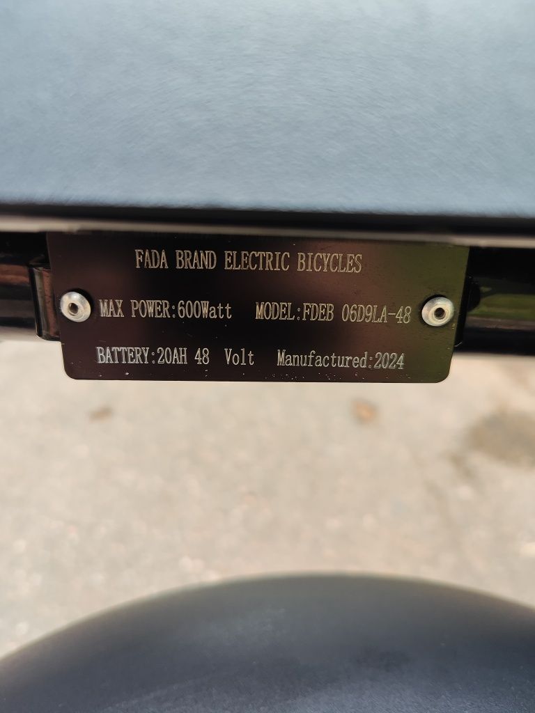 Електроскутер Fada moai 600W / 48 Ah.