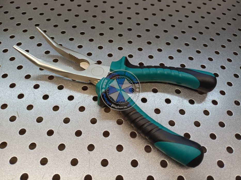 Szczypce wydłużone odgięte 200mm Cr-V JOBIextra szczypce 200mm