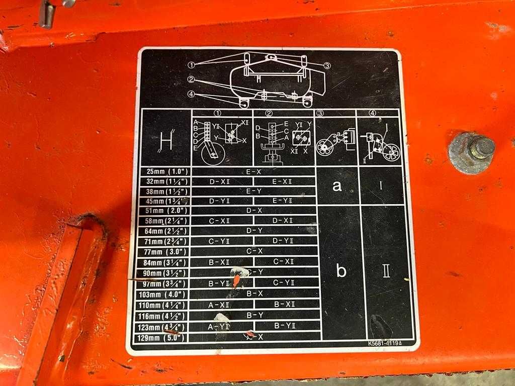 Traktorek Kosiarka Kubota F3680, 36KM 4x4 Wysoki Wysyp, 180cm