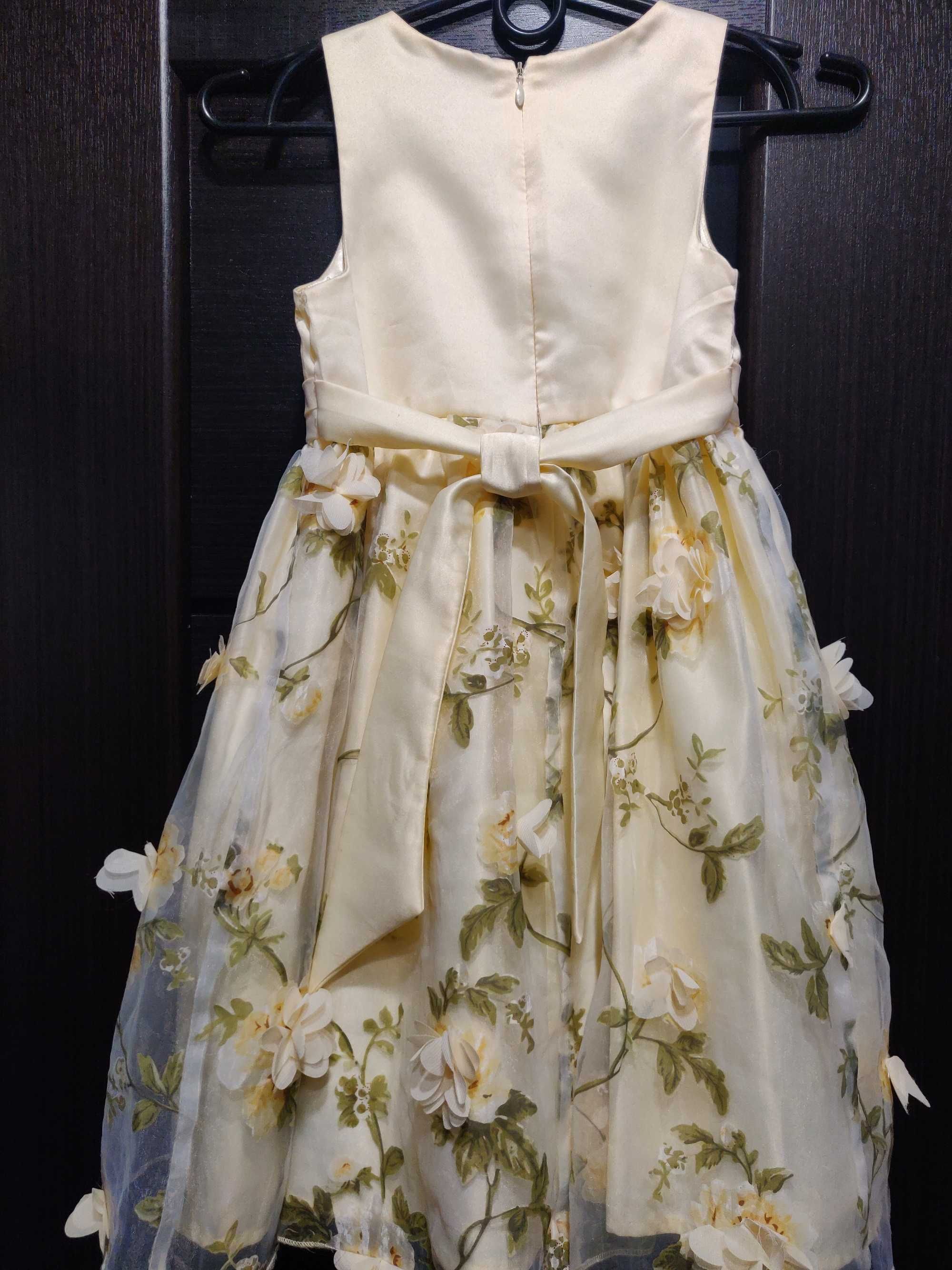 Нарядное платье American princess 6-7 лет, цвет крем- брюле