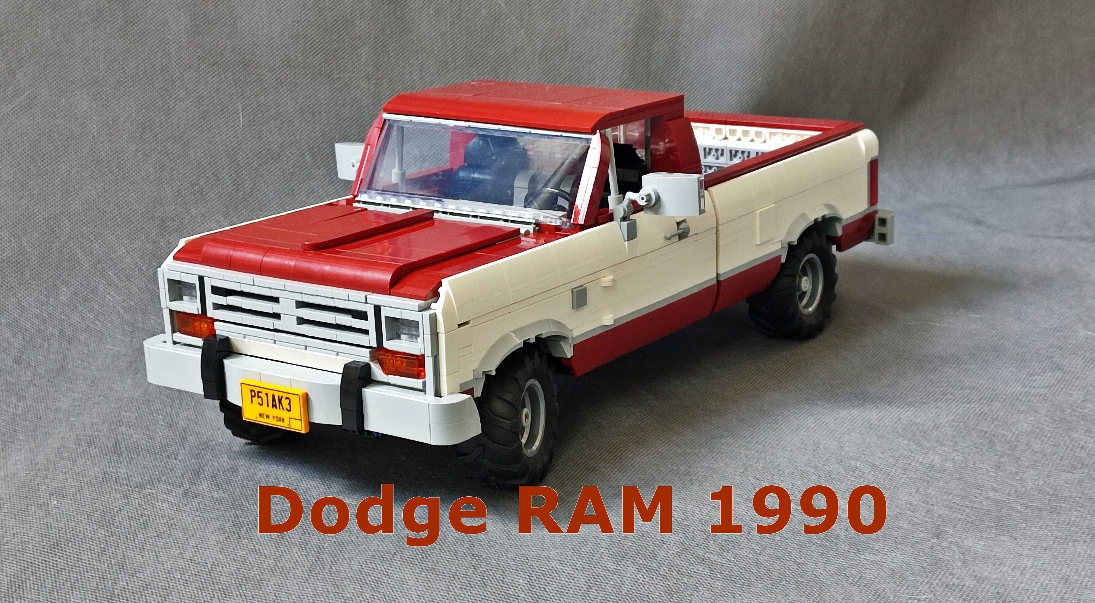 LEGO MOC - Dodge RAM 1990 [mój autorski model]
