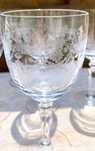 Conjunto copos e decanter vintage Cristal D’Arques