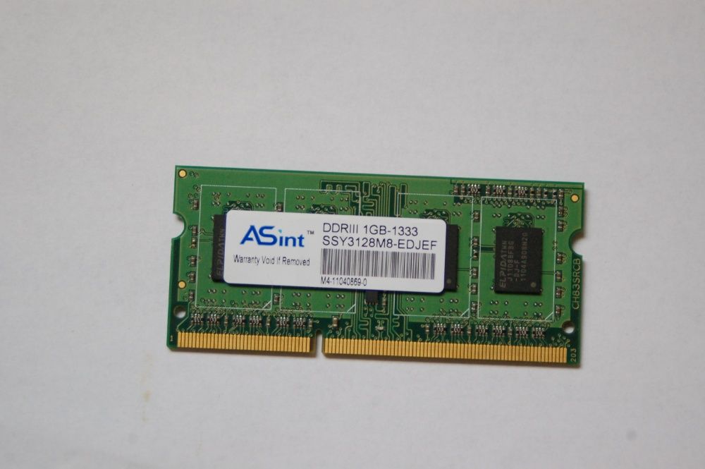 Оперативная память для ноутбука SO-DIMM Asint DDR3-1333 1 GB