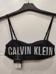 Crop top/biustonosz Calvin Klein z taśmą z logo na plecach.50złTANIEJ!