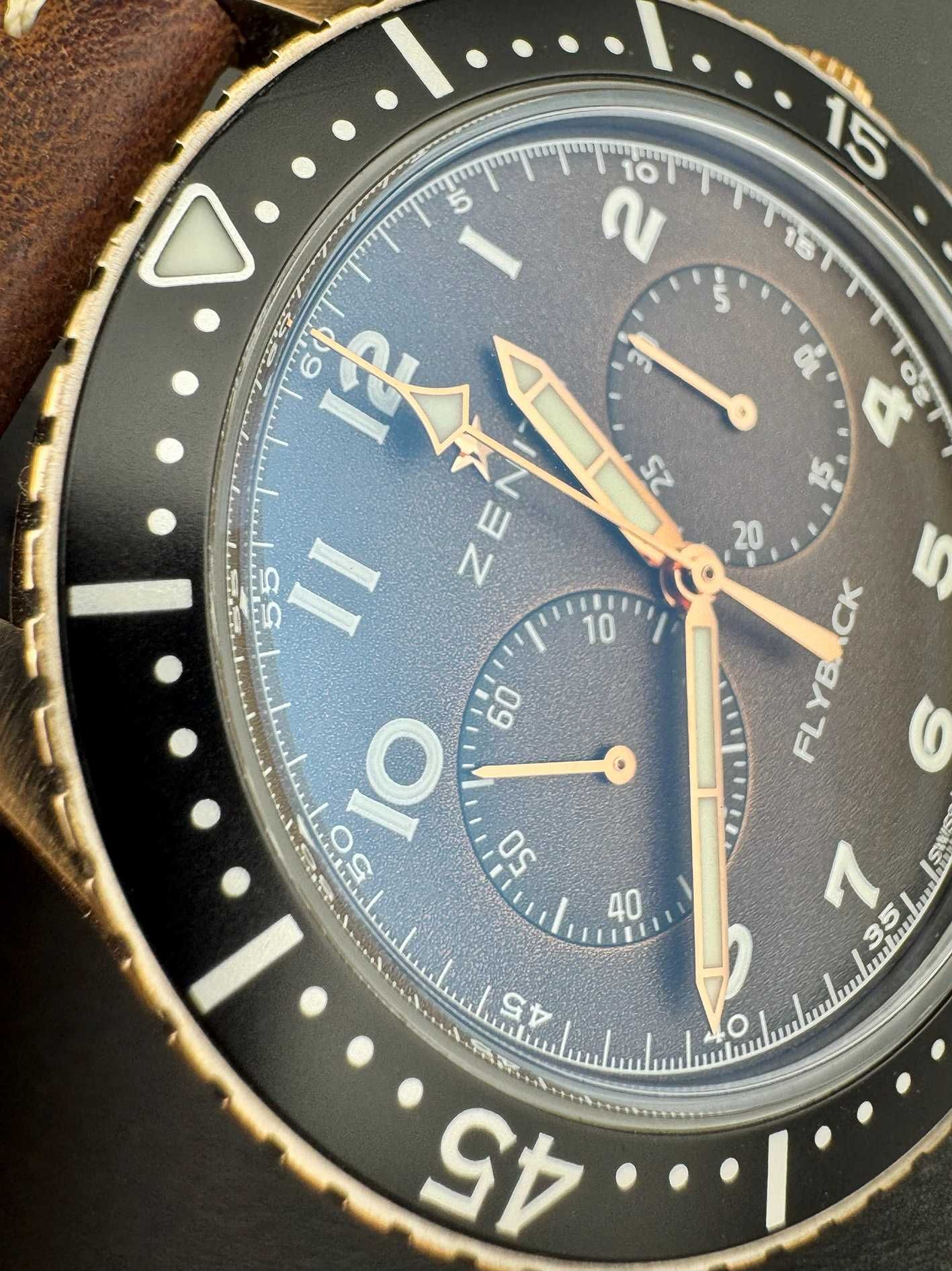 Zenith Pilot Cronometro Tipo Cp-2 Flyback