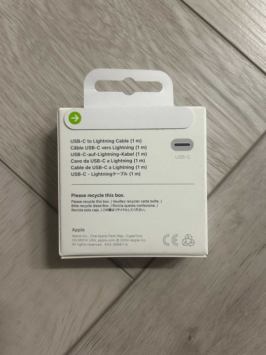 Apple кабель Type-C to Lightning 1m для iphone айфона лайтинг лайтінг