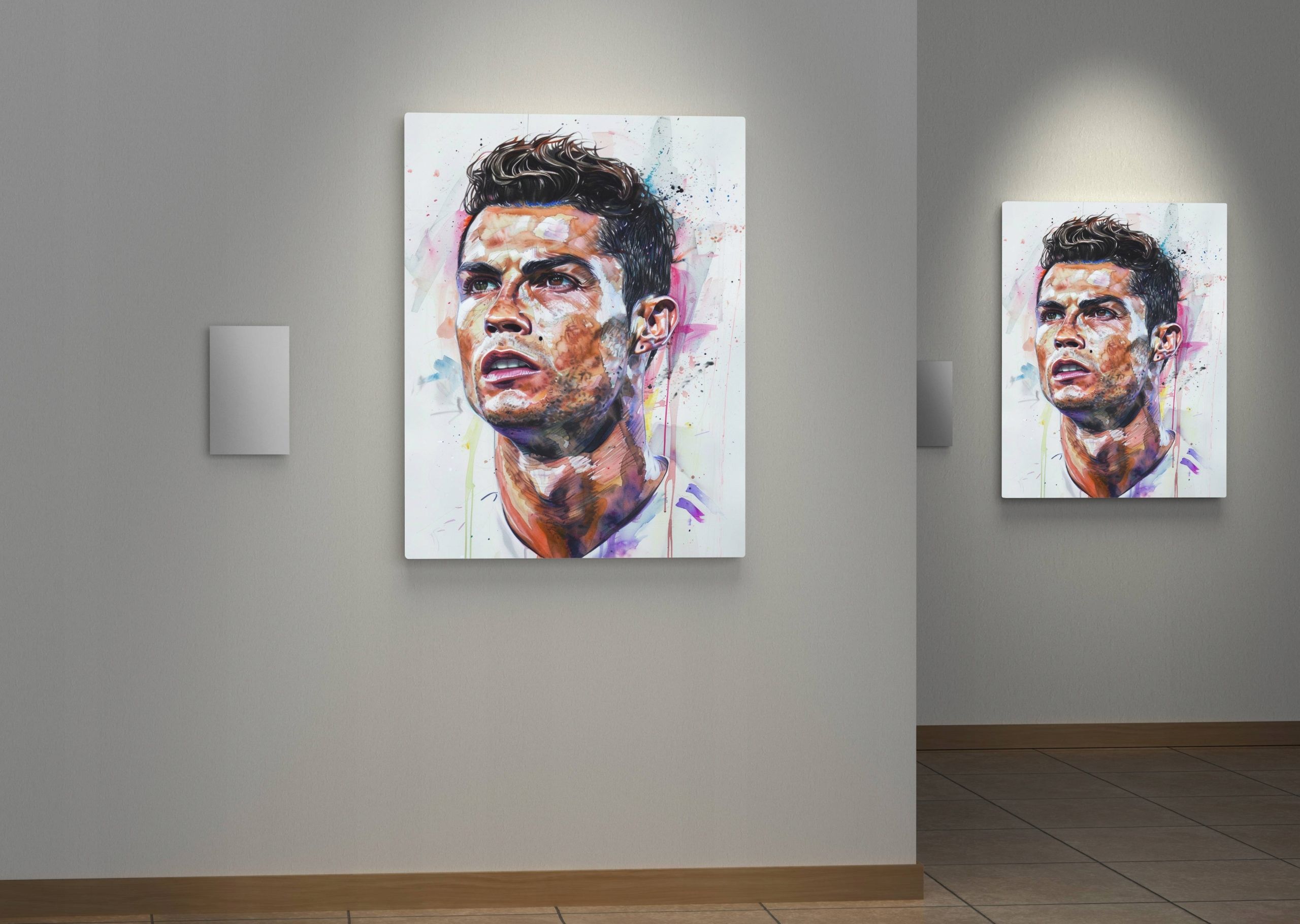 Obraz na płótnie Cristiano Ronaldo CR7 w nowoczesnym stylu 30x40