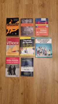 Lote de Livros Técnicos  - Técnicas de Vendas