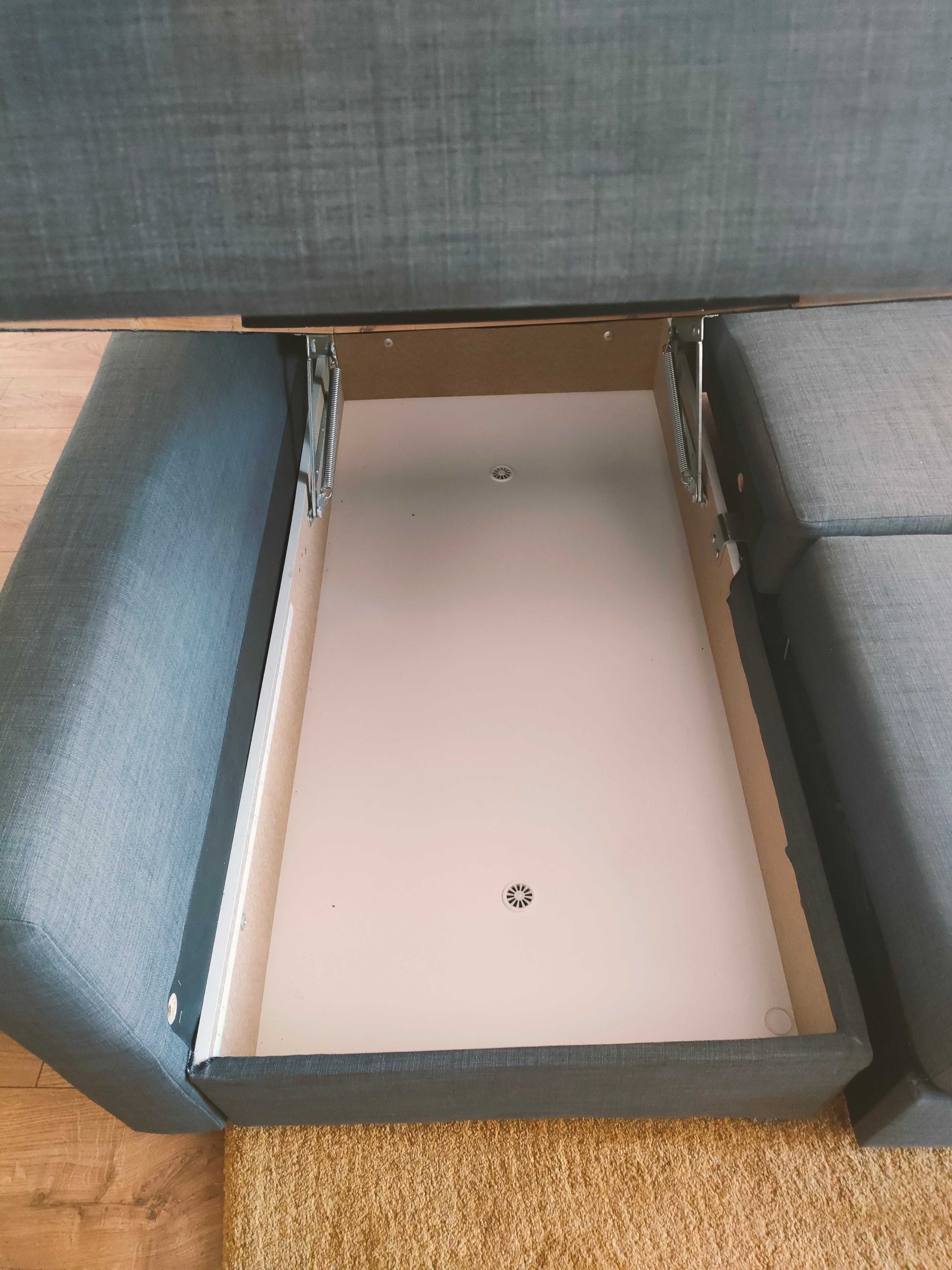 Sofá-cama com chase lounge Friheten