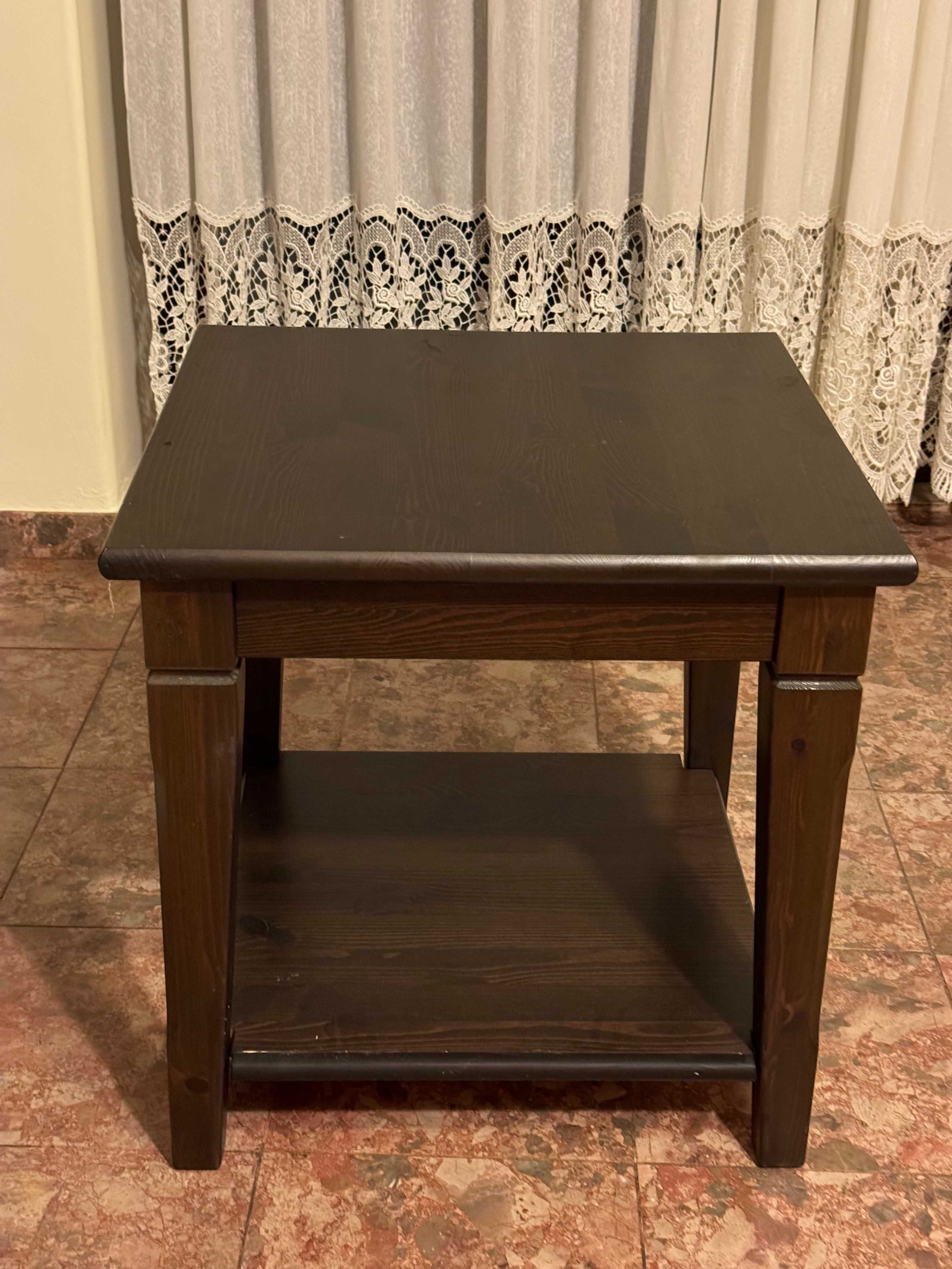 Mesa de apoio de madeira maciça
