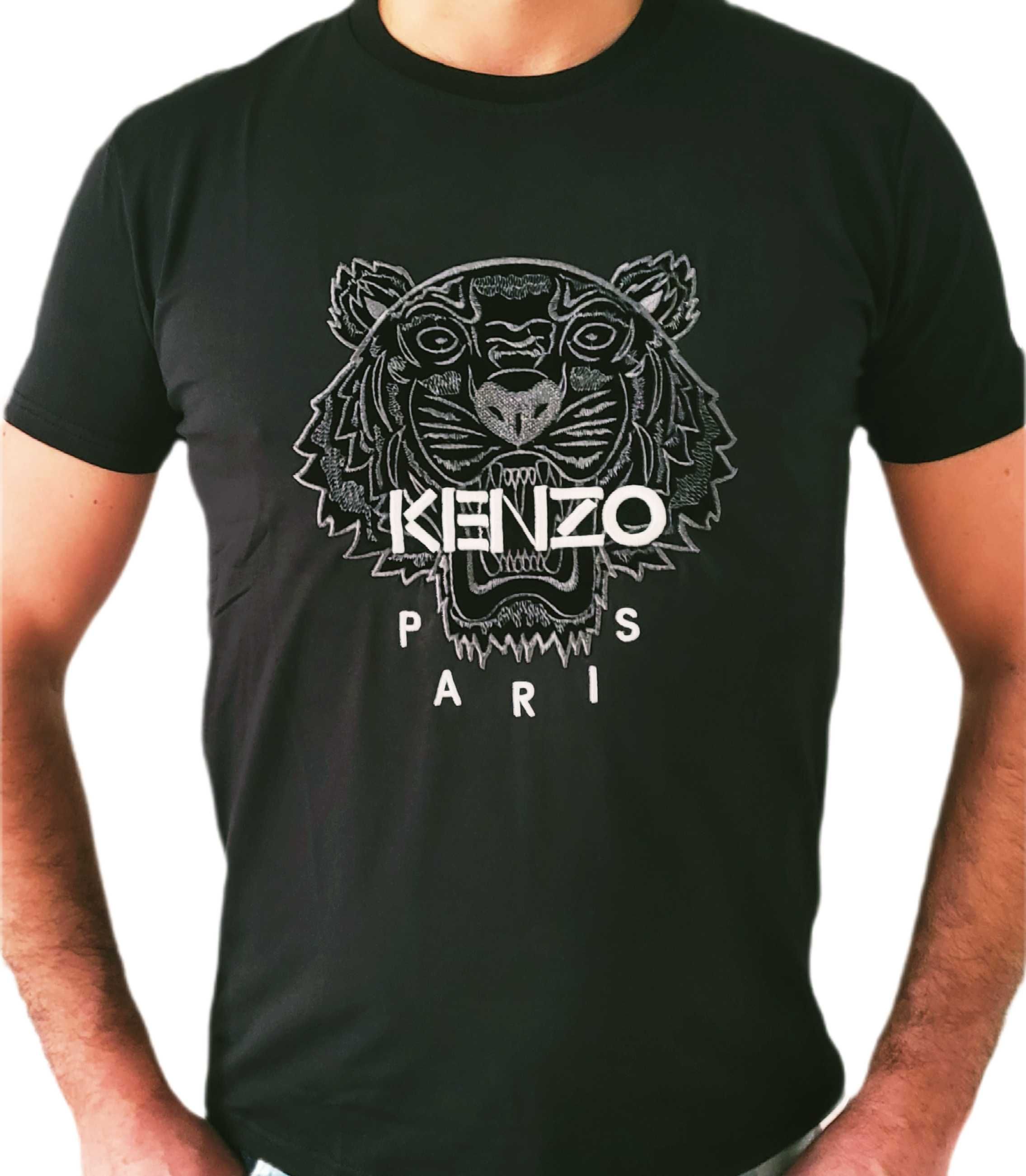 Koszulka T-shirt KENZO Paris Tiger czarna roz.S