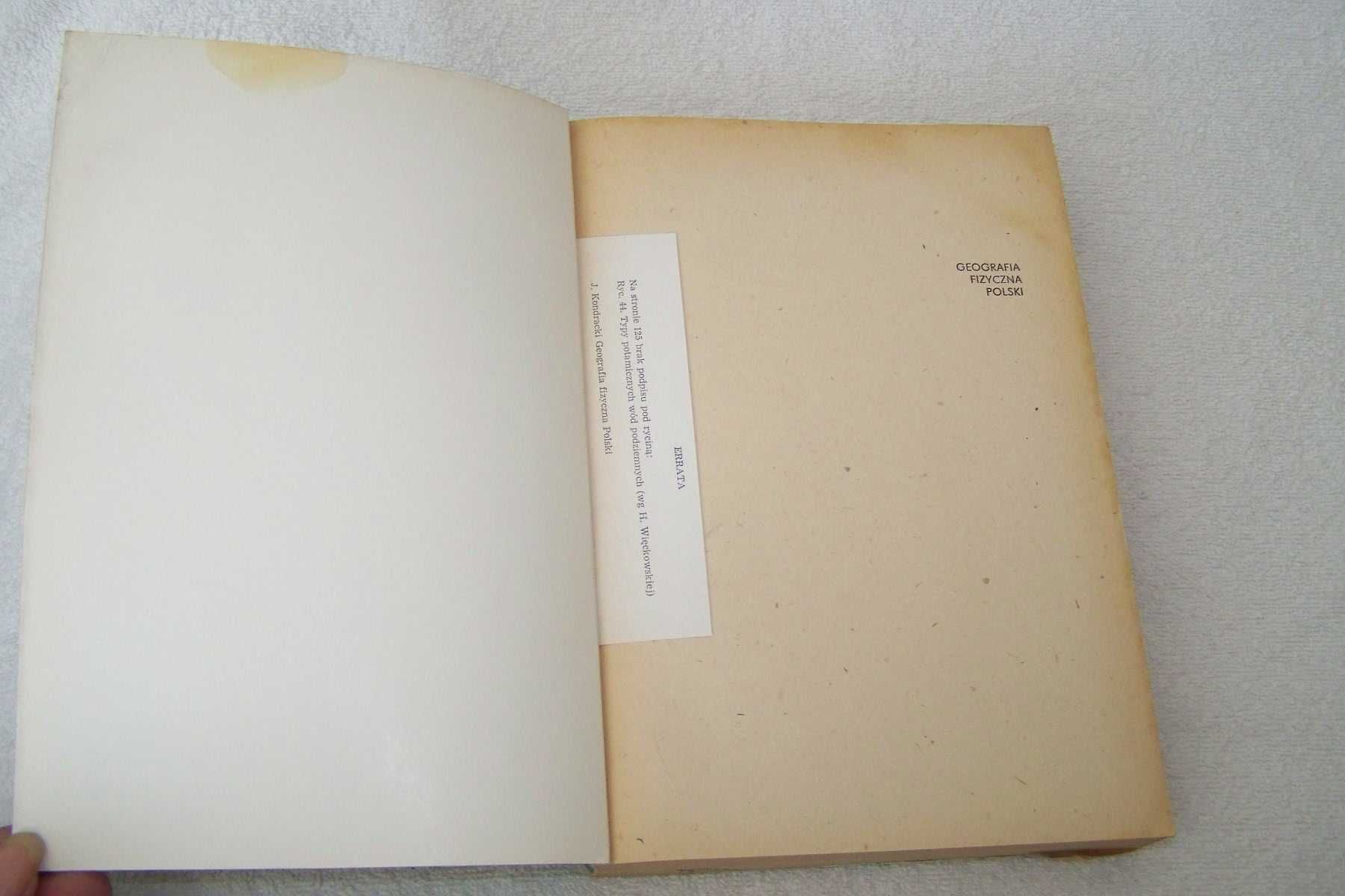 Jerzy Kondracki Geografia fizyczna Polski