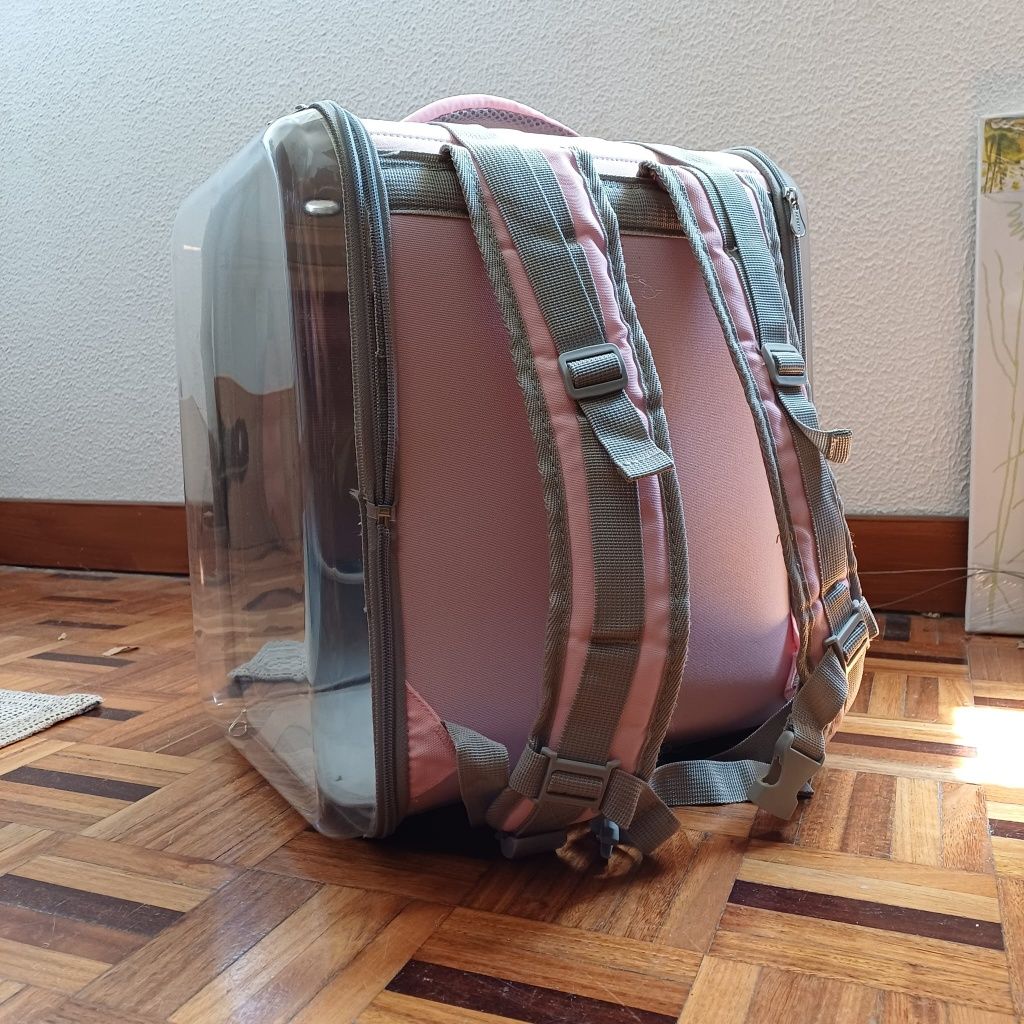Mochila de transporte para animais pequeno porte