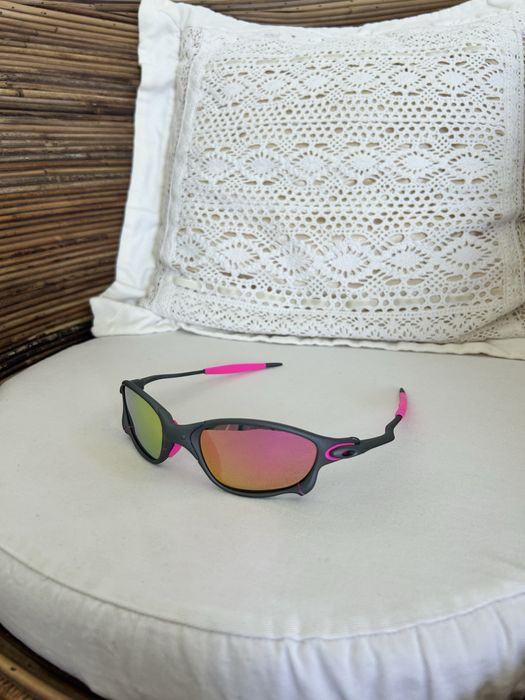 Óculos juliet cinza e rosa (metal)