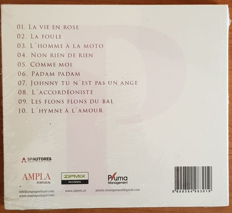 CD's da Viviane "Confidências" e "Viviane canta Piaf"