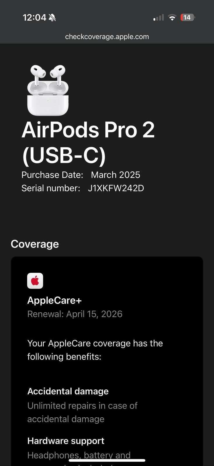 Apple AirPods Pro 2 Geração (USB-C)