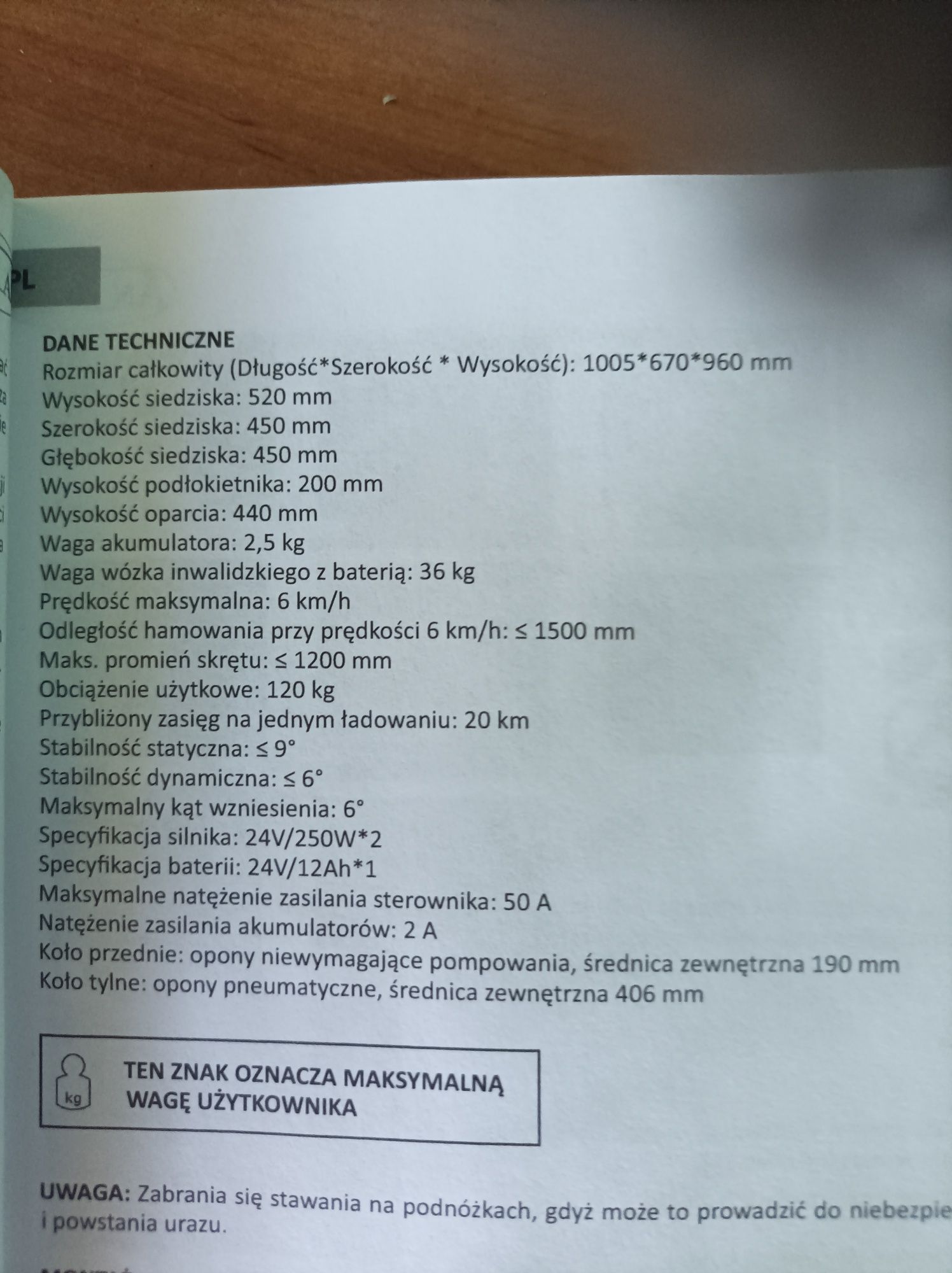 Wózek inwalidzki elektryczny AT52304 NOWY NIEUZYWANY