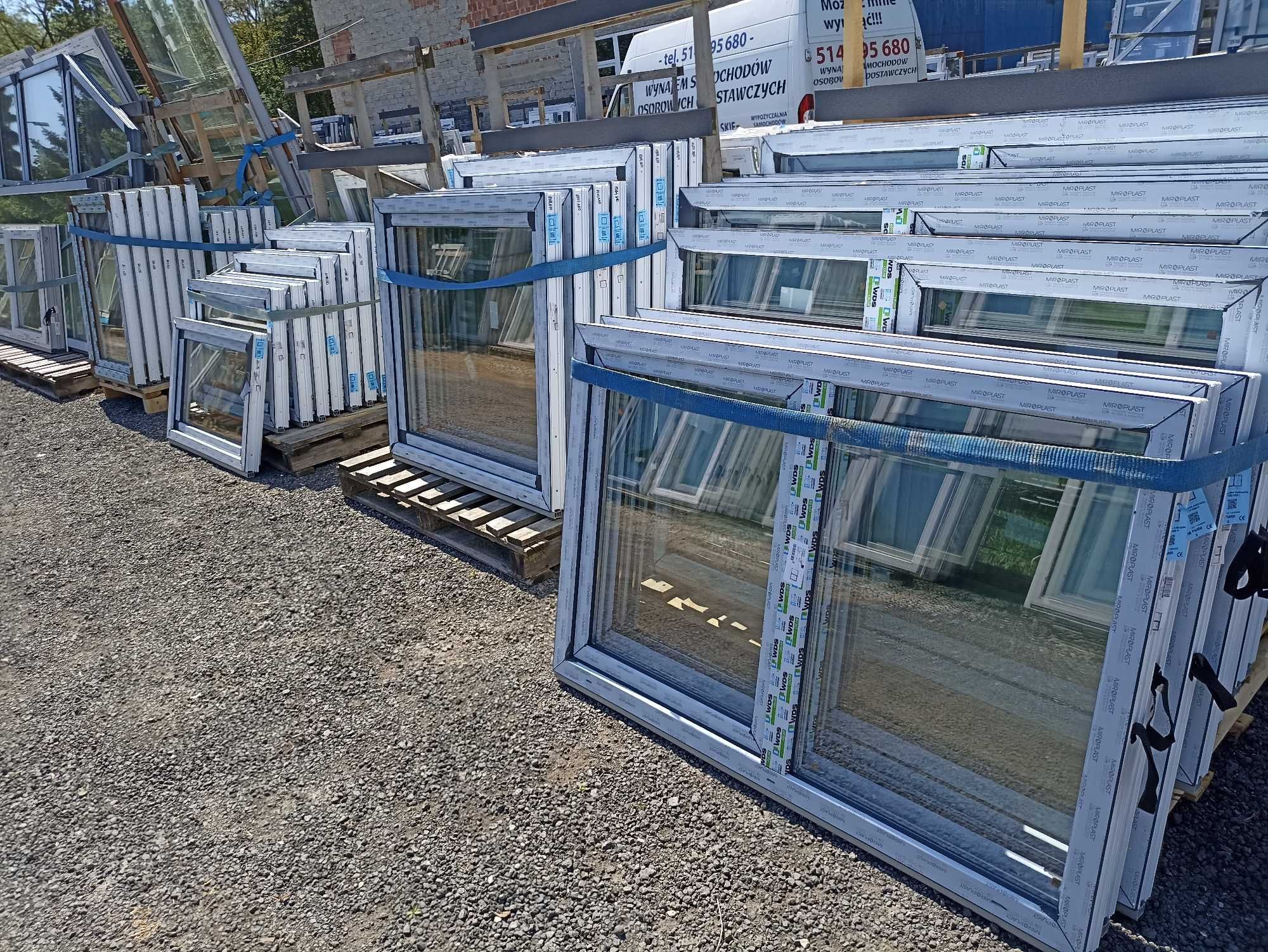 okno pcv 100/110 antracyt