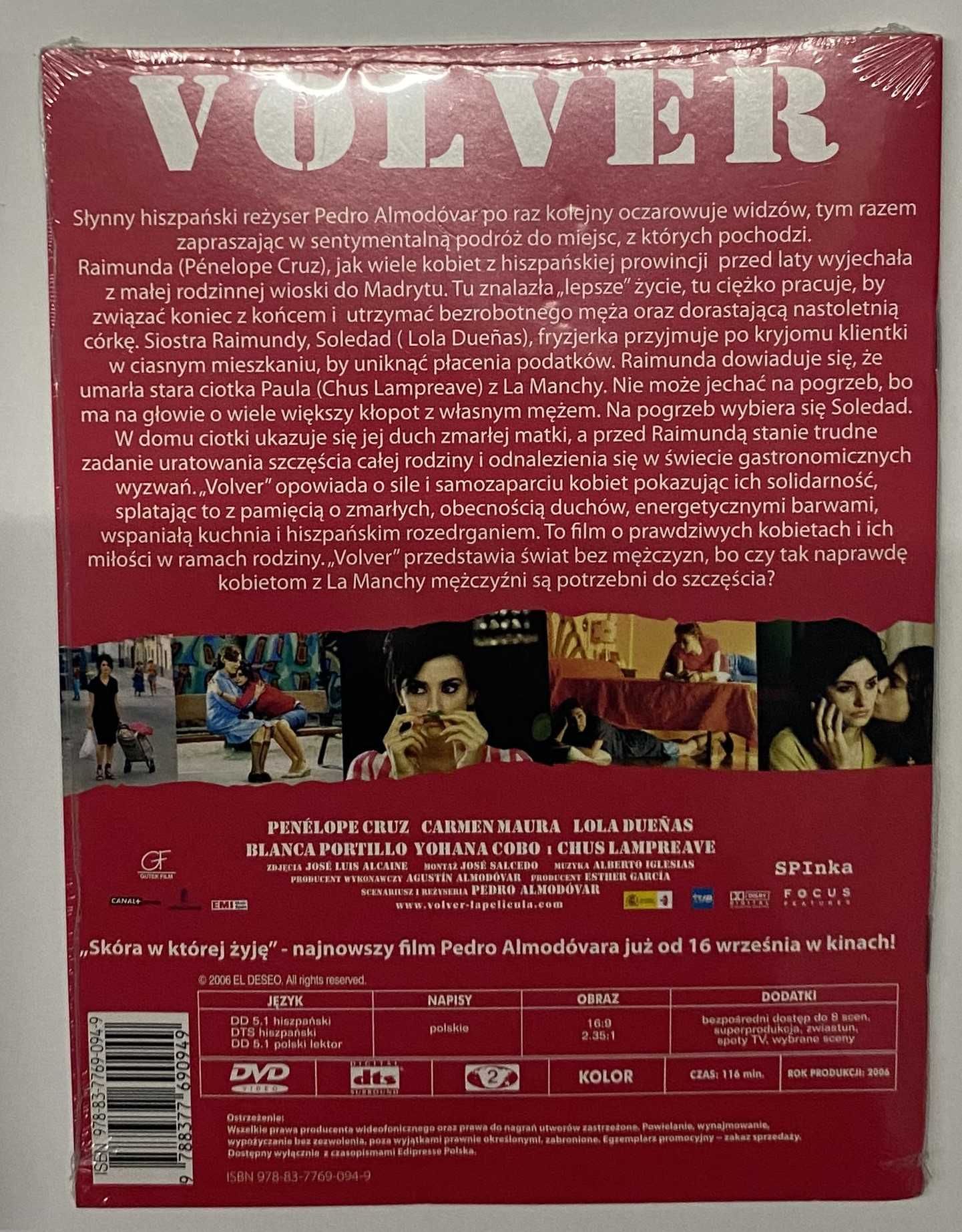 Film Volver płyta dvd nowa w folii