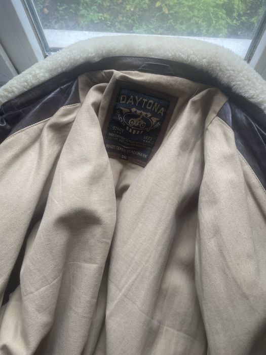 Бомбер авіатор DAYTONA шкіряний з воротником