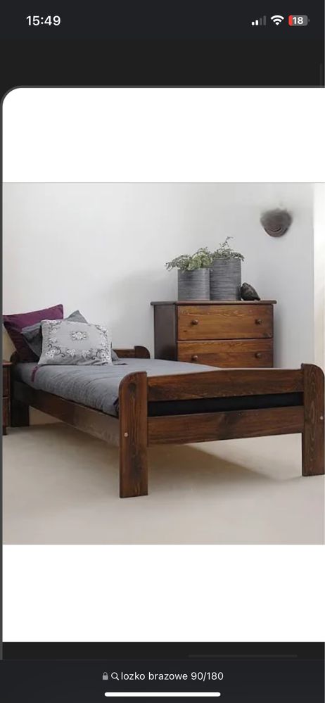 Łóżko drewniane 90/180