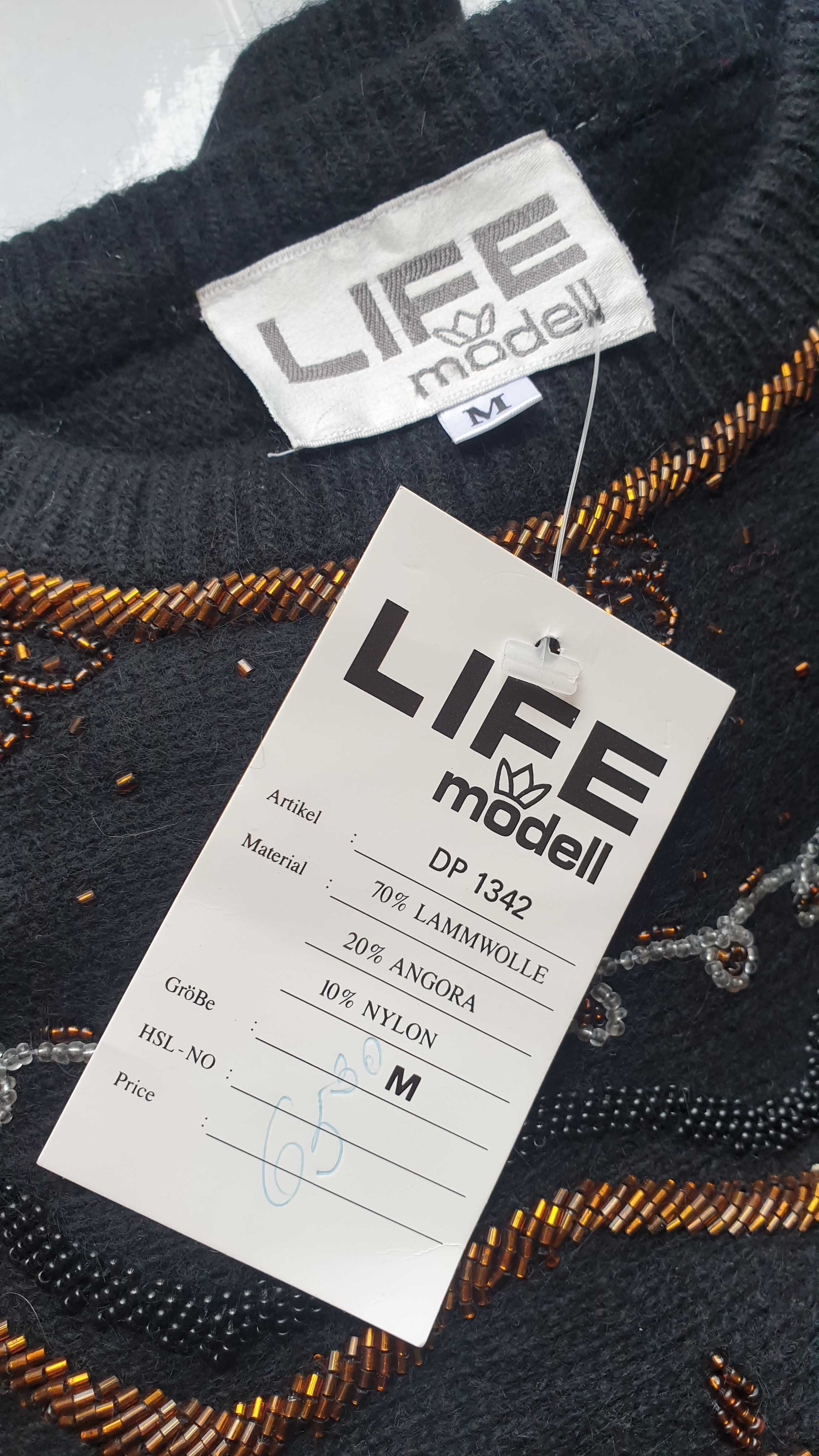 Жіночий светр вовна з паэтками оригінал 90ті Life Modell Німеччина