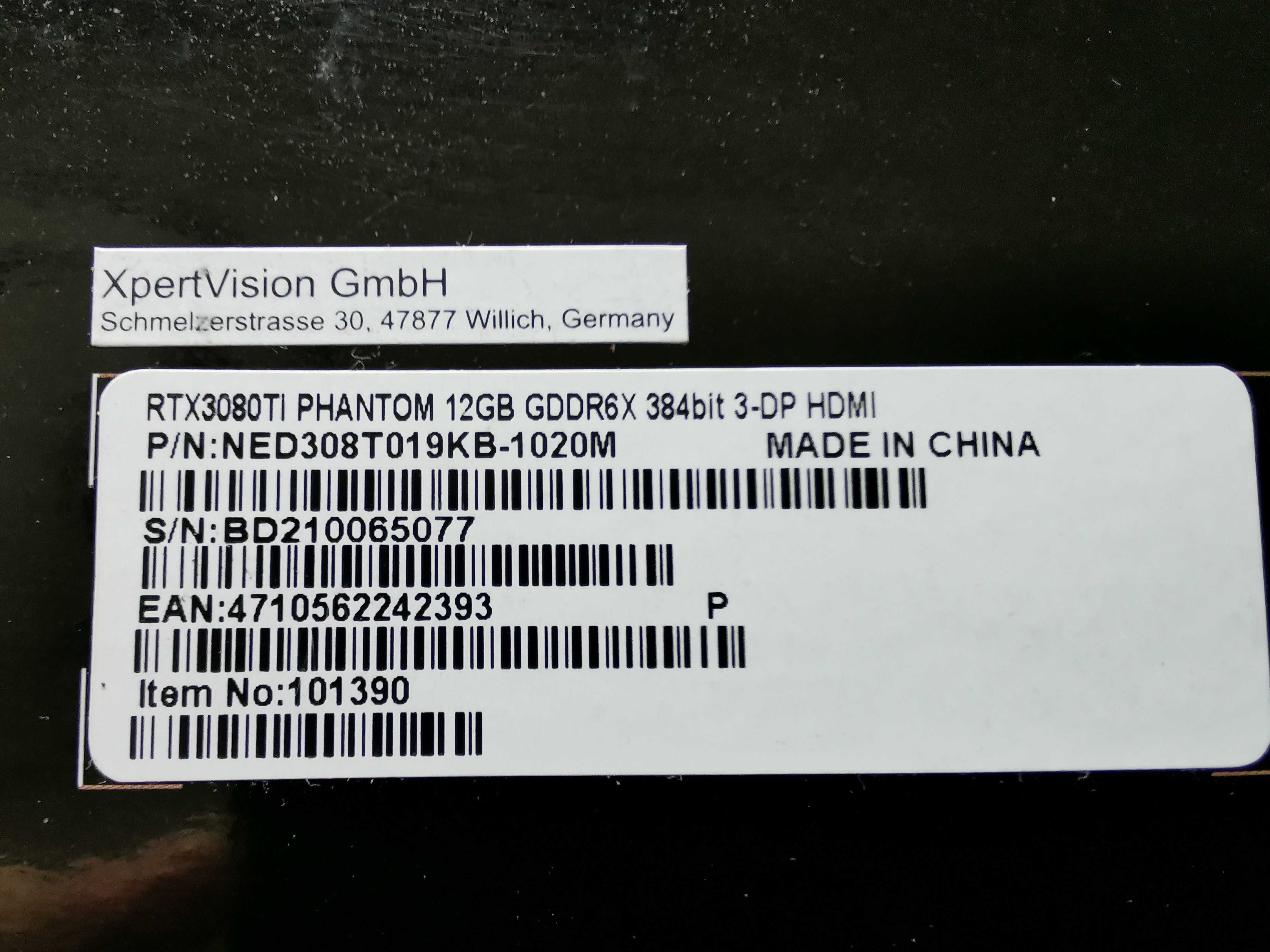 Karta RTX 3080 Ti Phantom 12GB GDDR6X