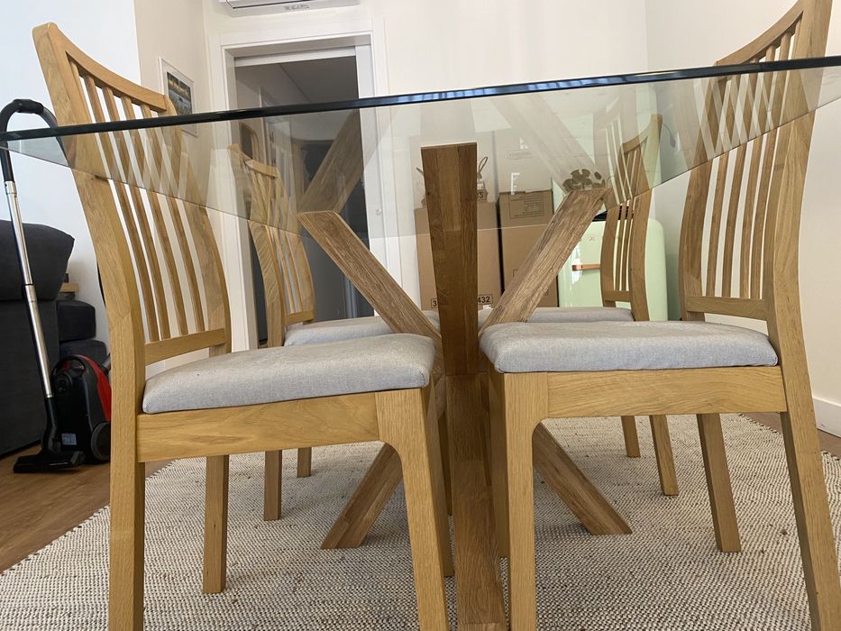 Mesa jantar + 4 cadeiras