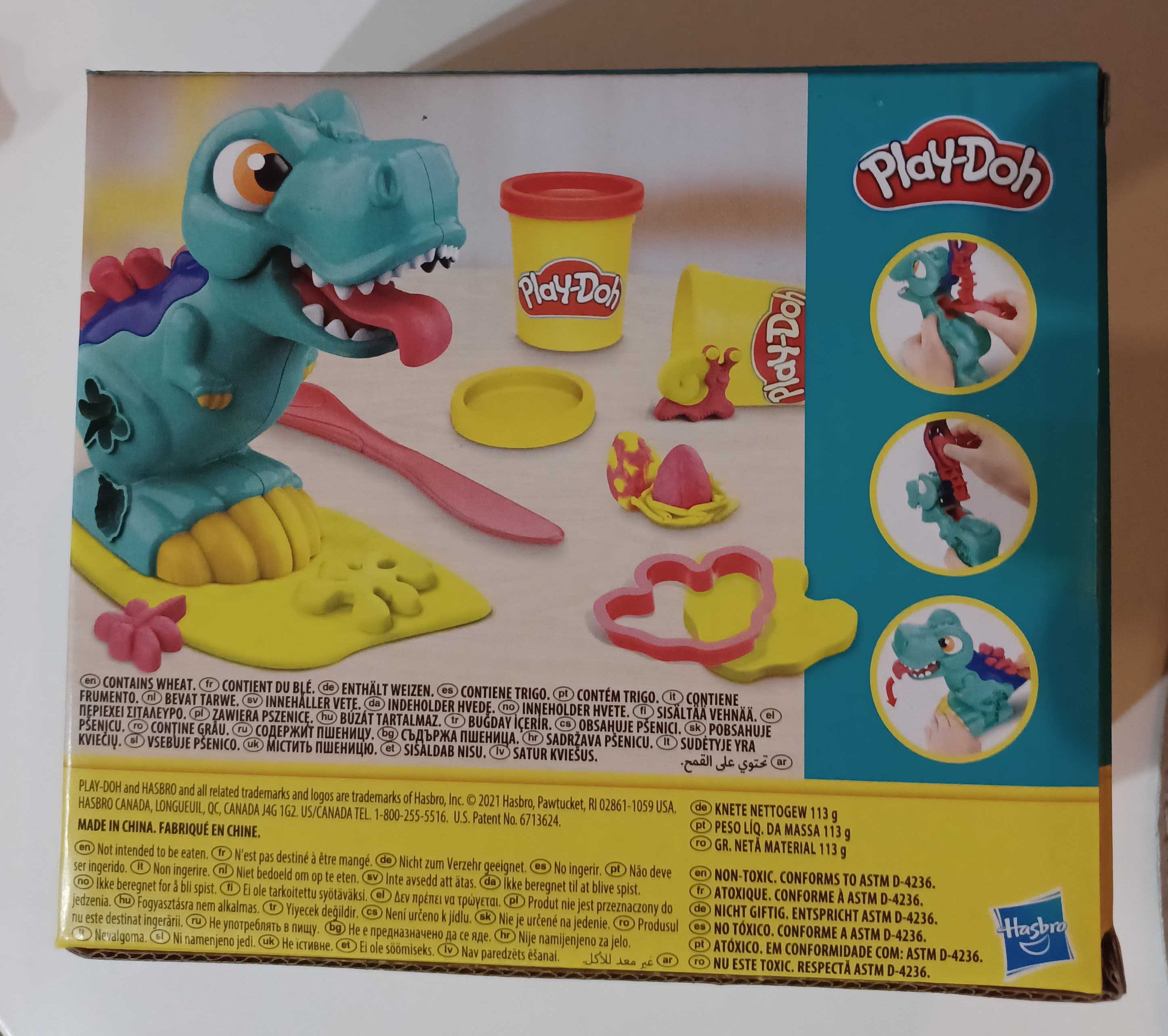 Nowy zestaw Hasbro Play-Doh Mini T-Rex Dinozaur F1337