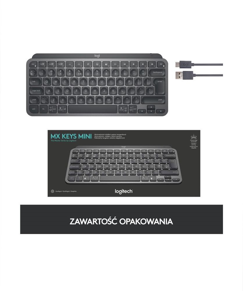 Klawiatura LOGITECH MX Keys Mini Grafitowy US