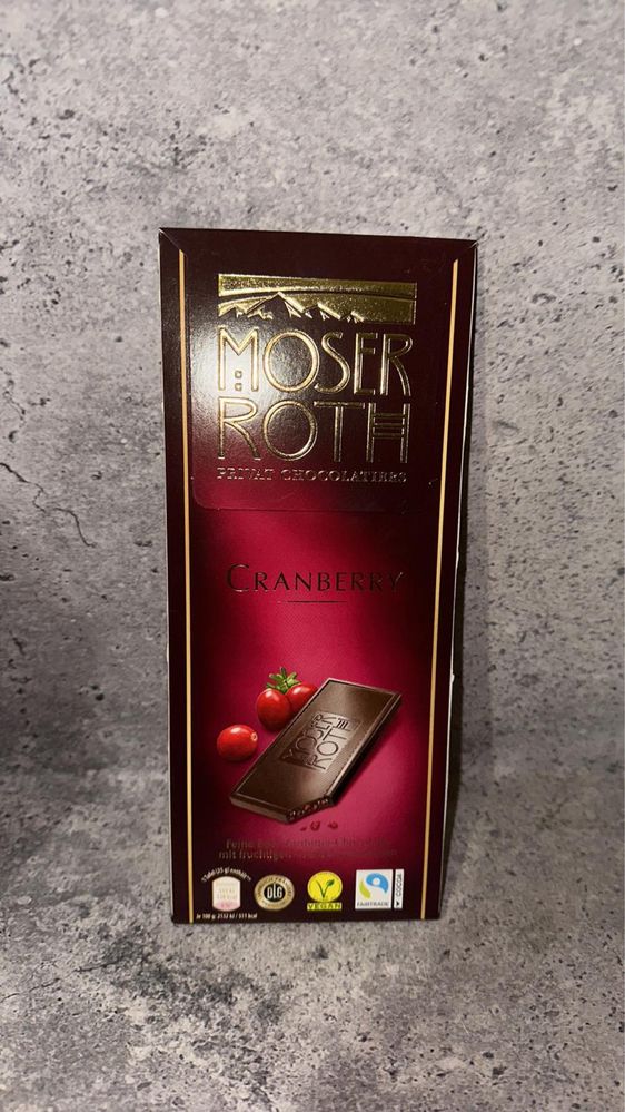 Шоколад чорний Moser Roth Edel Bitter 85% какао Німеччина 125 г