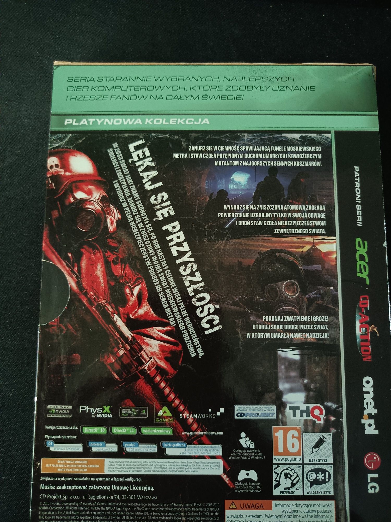 Metro 2033 Platynowa Kolekcja,gra pc+ poradnik