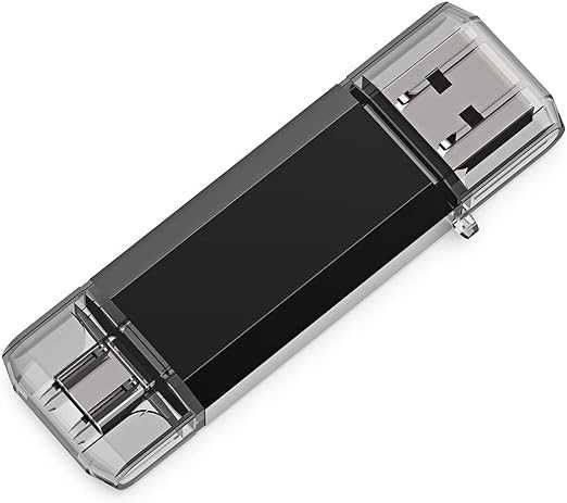 2 w 1 Pendrive USB C i USB A, czarny 128GB