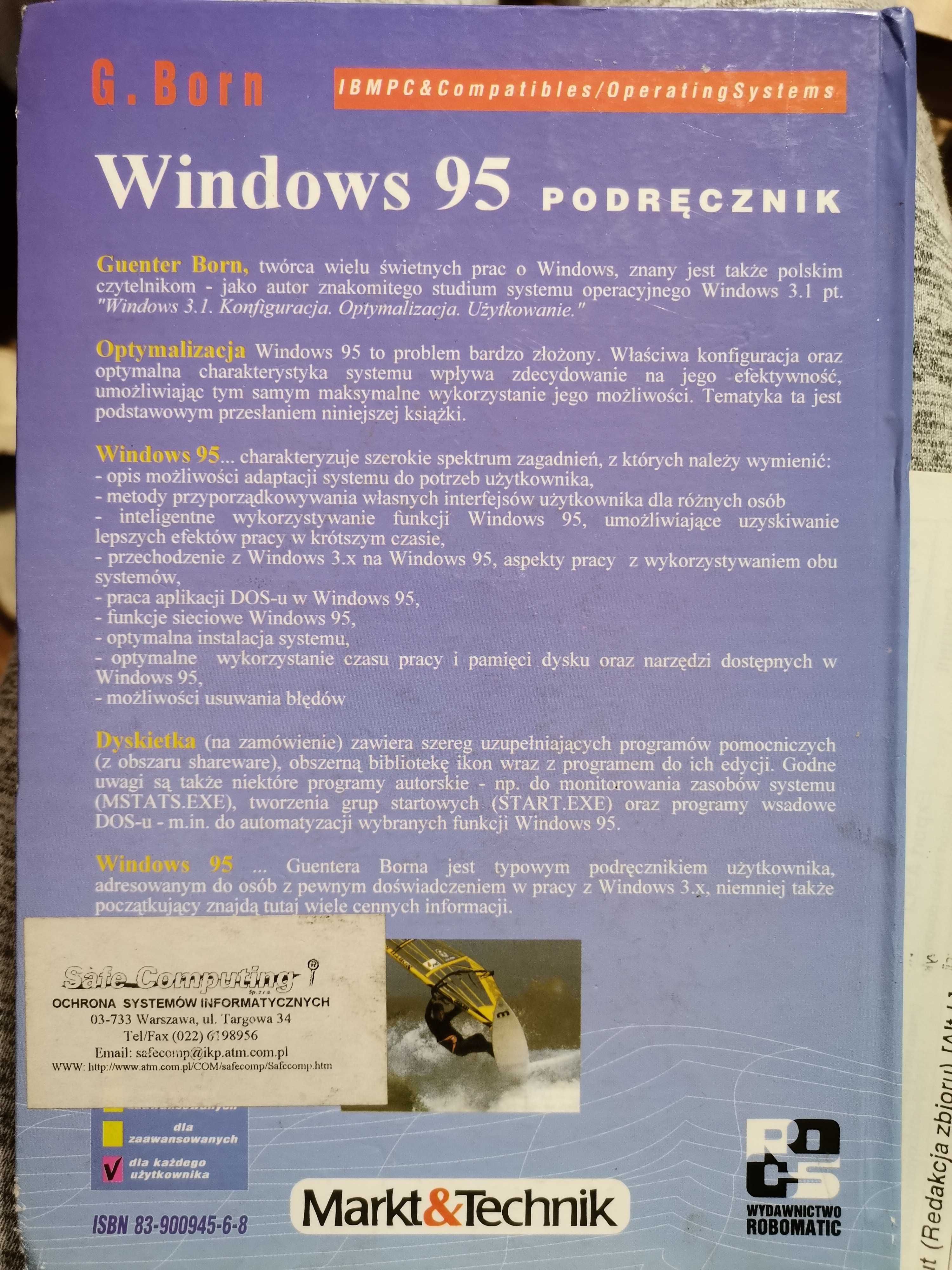 Windows 95 Podręcznik Konfiguracja Optymalizacja Użytkowanie G. Born