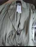 Gabardine zara de cor Caqui
