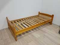 Łóżko drewniane solidne jednoosobowe