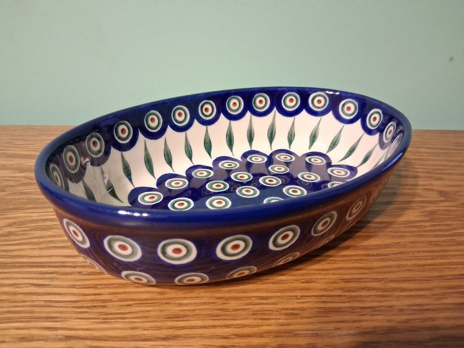Polmisek owalny 24cm 1L GAT1 Ceramika Artystyczna Boleslawiec